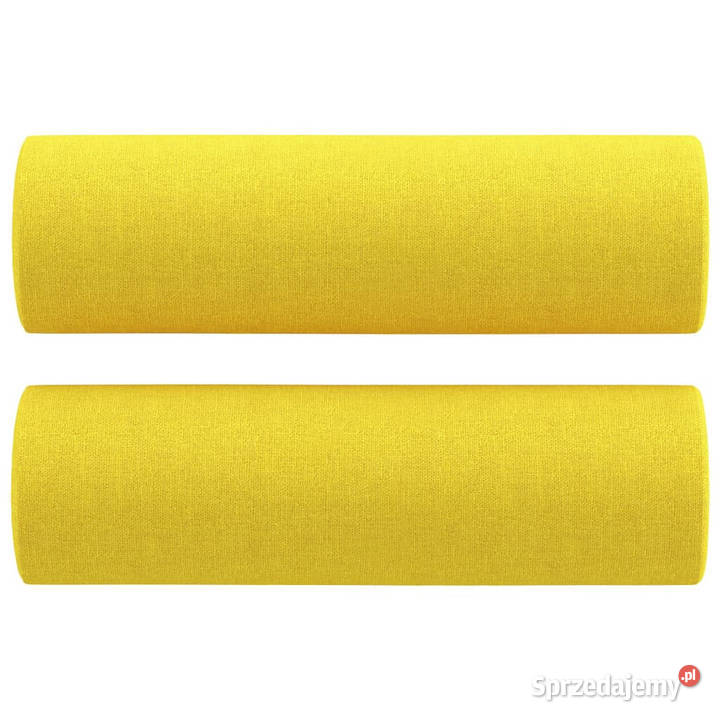 2osobowa sofa z poduszkami jasnożółta 140 Sofy i kanapy Warszawa