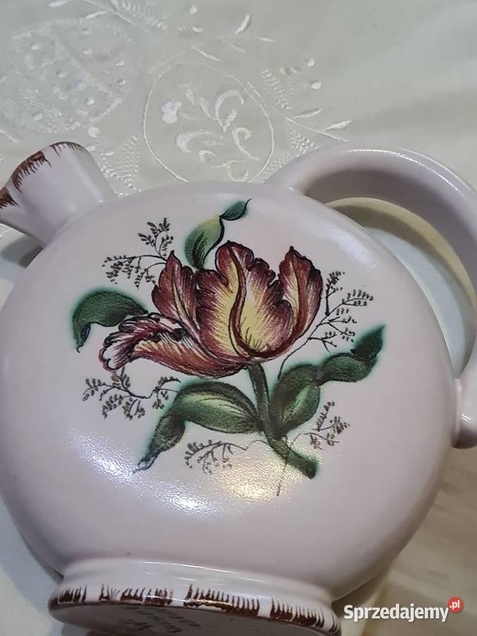 Karafka z kwiatem Antyki Przasnysz sprzedam