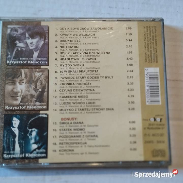 Krzysztof Klenczon Dziesięć w skali BeaufortaCD CD Gliwice