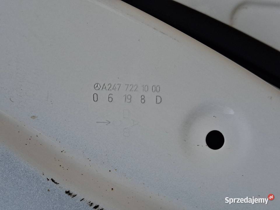 MERCEDES BKLASA W247 DRZWI PRAWY PRZÓD PRAWE Bieleń sprzedam