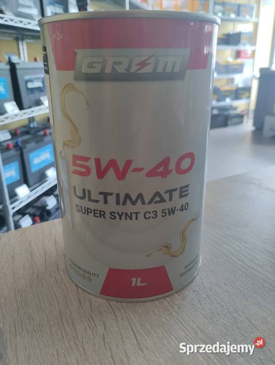 Olej syntetyczny GROM 5W40 Ultimate Super Synt Szczecin sprzedam