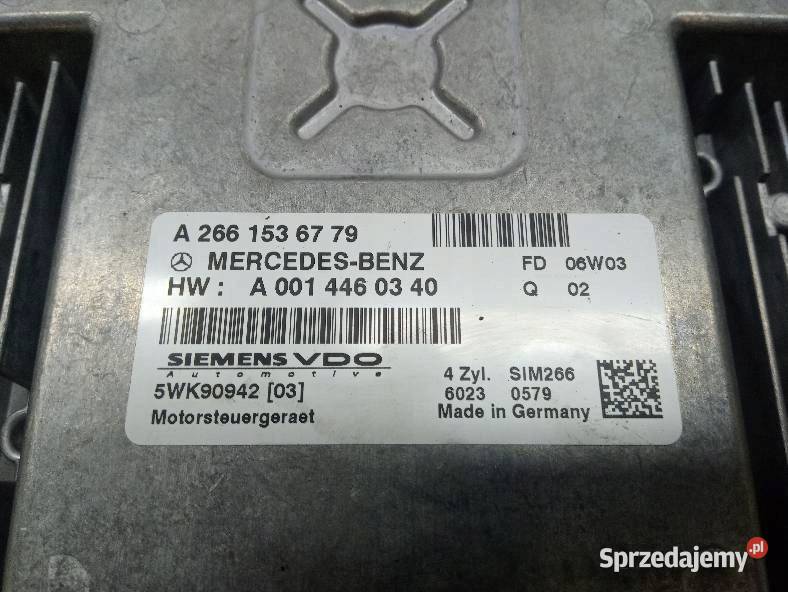 STEROWNIK SILNIKA A2661536779 5WK90942 Mercedes