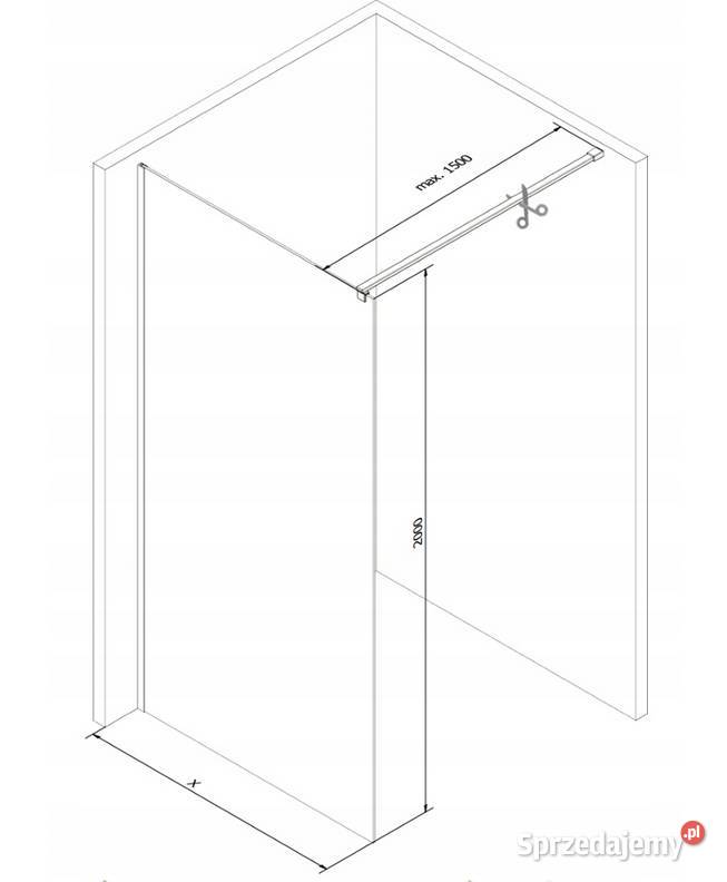 Ścianka Prysznicowa ZŁOTA Gold rozmiary szkło 8 podlaskie Choroszcz