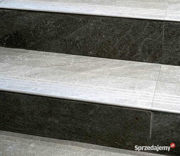 Szare płytki schodowe 30x60 ANTYPOŚLIZGOWE R10 Łask