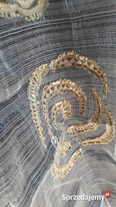 Organtyna oliwka 160 x 110 firanka zieleń