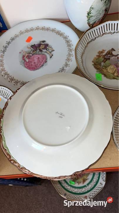 Talerz ręcznie zdobiony Sygn Aina Wedin 1955 sprzedam