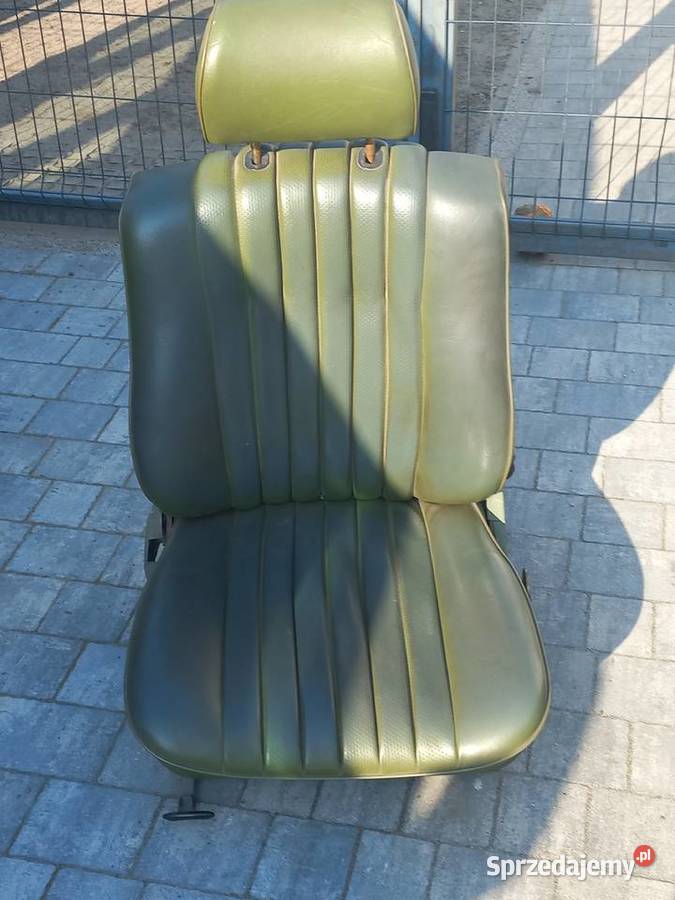MERCEDES W123 CUPE FOTEL KIEROWCY ZIELONA SKAJA Samochody osobowe Sawin