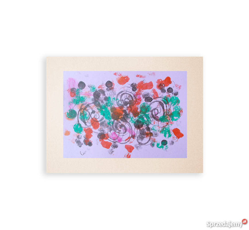 abstrakcyjny rysunek oryginalna grafika wielokolorowy Dekoracje i ozdoby