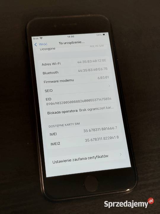 iPhone SE 2020 64GB 83 baterii Warszawa