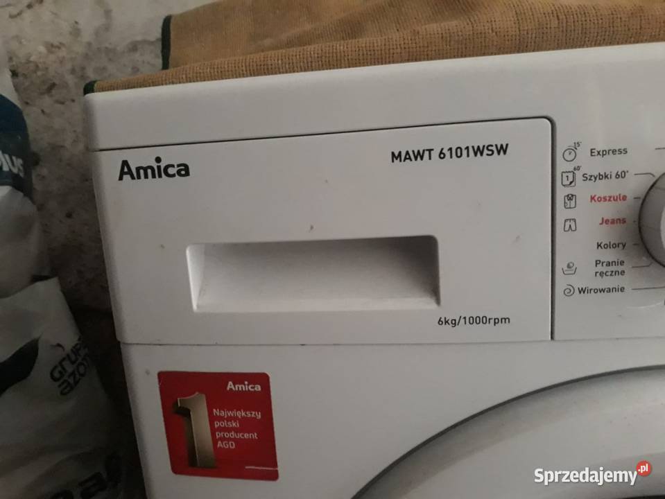 Pralka amika MAWT 6101WSW Pralki i suszarki Włoszczowa sprzedam