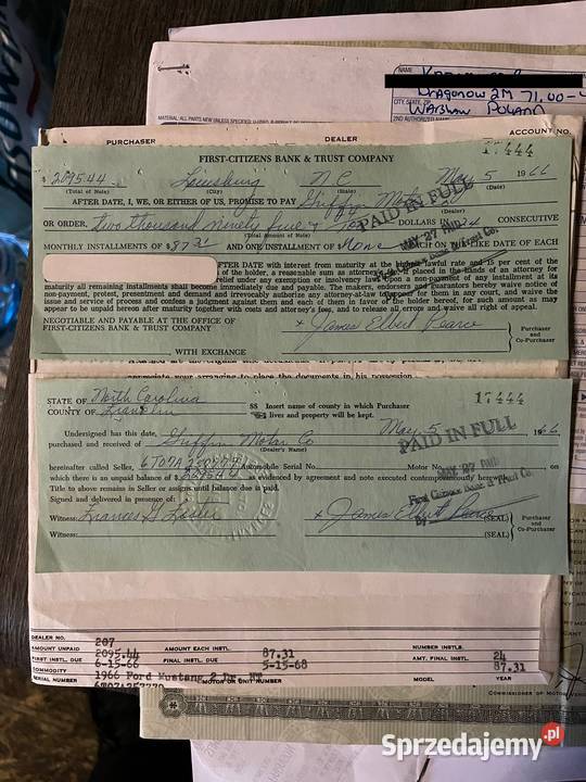 Ford Mustang Ford MUSTANG GT 1966 V8 mazowieckie Grodzisk Mazowiecki