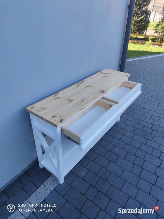 Konsola drewniana styl prowansalski Szadek sprzedam