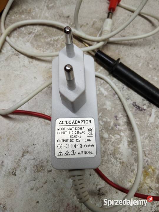 ZASILACZ DC 12V 08A prądu stałego Ostrów Mazowiecka
