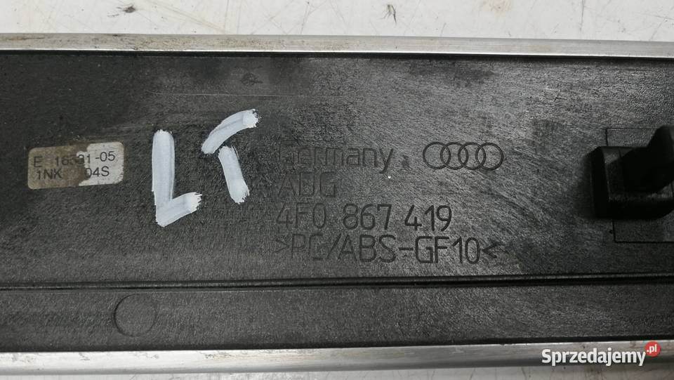 LISTWA DEKOR DRZWI L T AUDI A6 C6 4F0867419 Przystajń