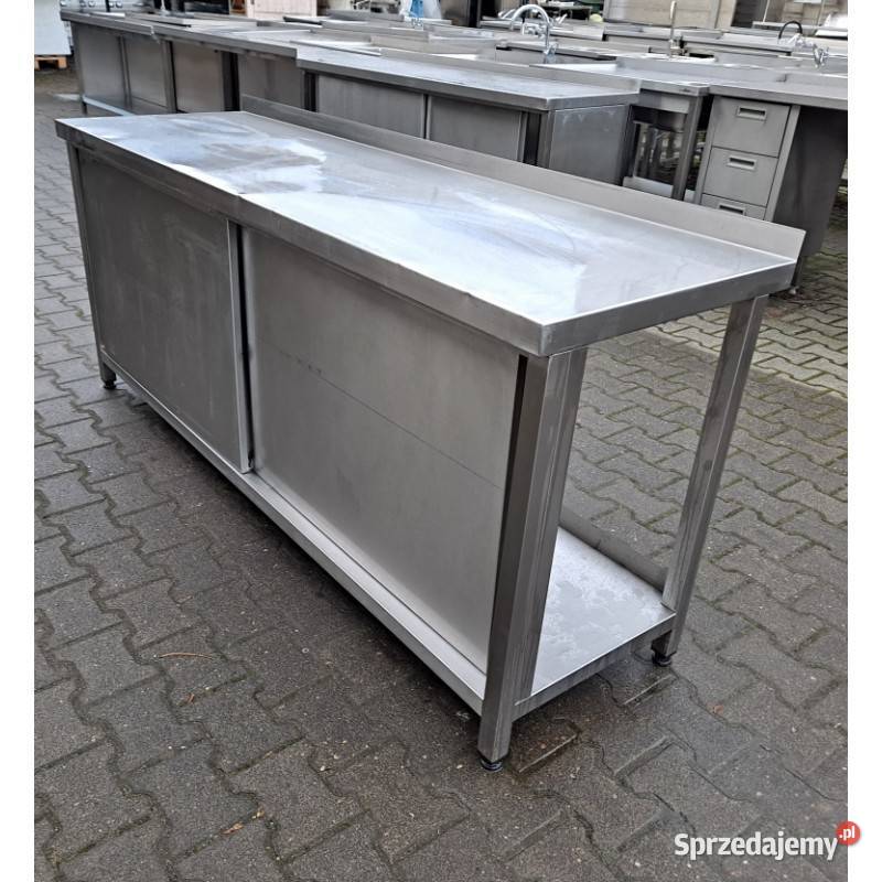 STÓŁ GASTRO Z SZAFKĄ DRZWI SUWANE 2006085 M481 Nowe Skalmierzyce