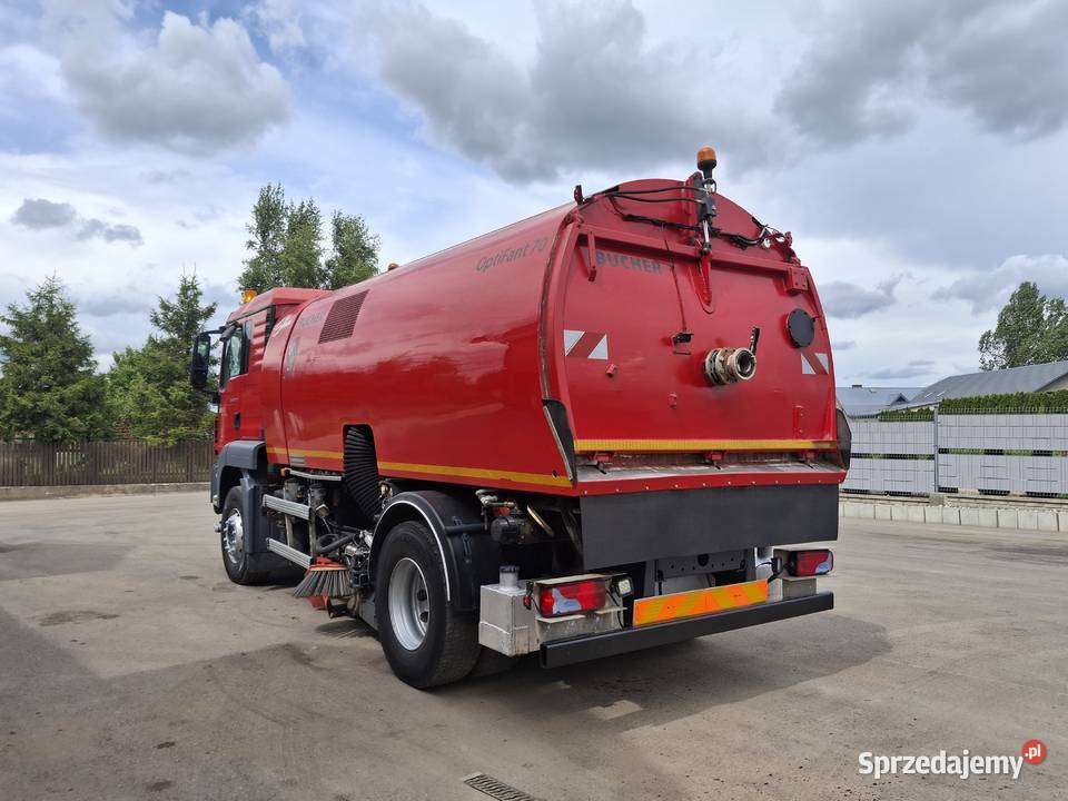 MAN TGS 18320 Zamiatarka Bucher Optifant 70 2 wspomaganie kierownicy Specjalne sprzedam