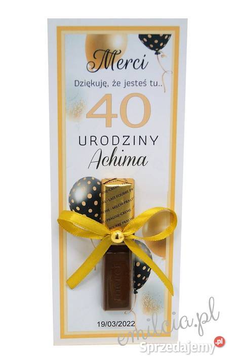 Merci jako podziękowanie gości z okazji urodzin Zielona Góra sprzedam
