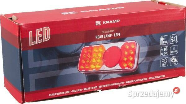 Lampa tylna zespolona LED lewa prostokątna 1224V Kamionna sprzedam