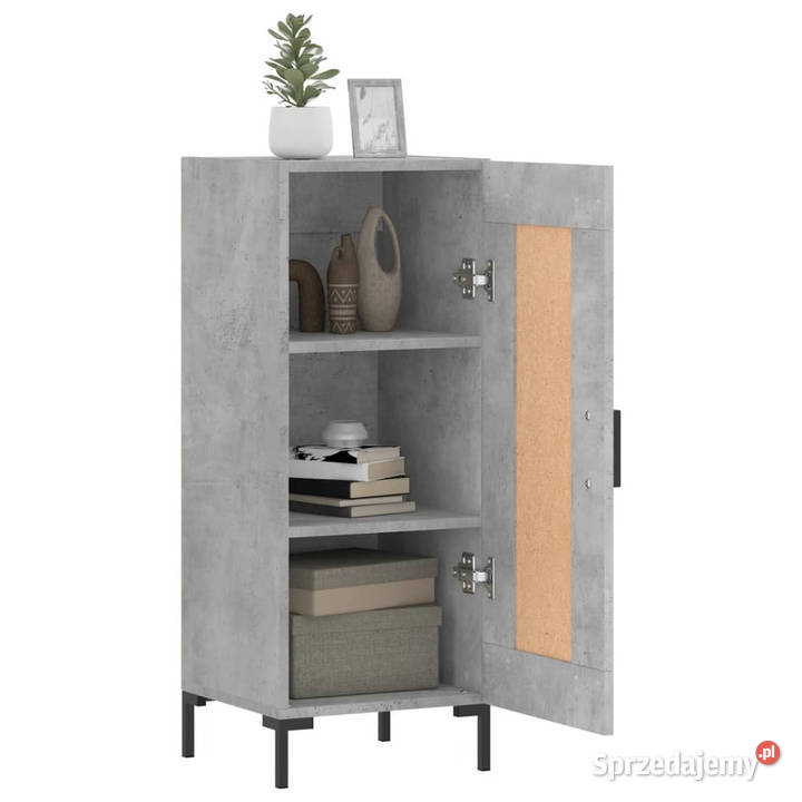 Szafka szarość betonu 345x34x90 materiał Warszawa