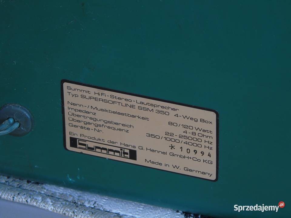 Kolumny Summit SSM350 świetne stereo Vintage podkarpackie Jasło