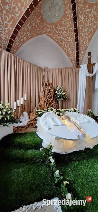 Hostia przełamana dekoracja Wielkanoc Grób