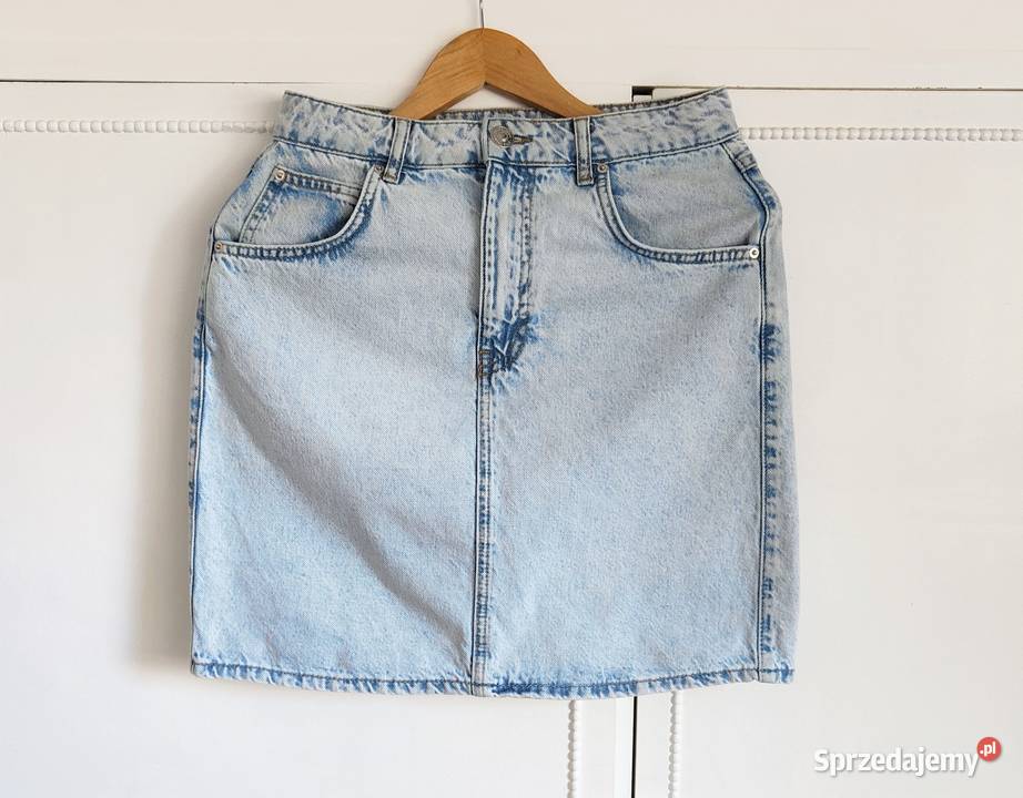 Spódnica Gina Tricot jeansowa jasna 36 S denim Szczecin
