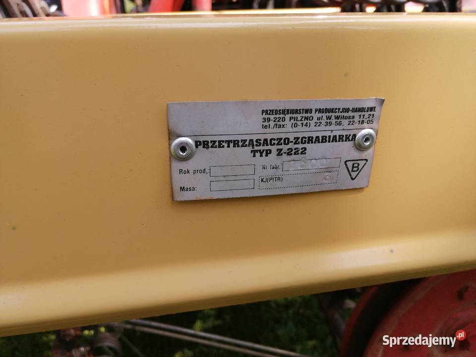 Przewracarka taśmowa 3 rzędowa zgrabiarka nieuszkodzony podkarpackie Pilzno