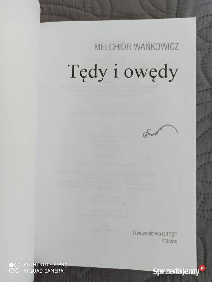 TĘDY I OWĘDY Melchior Wańkowicz mazowieckie Warszawa sprzedam