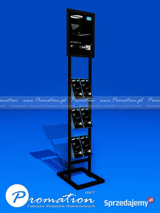 Stojaki na foldery i ulotki na kółkach stand z