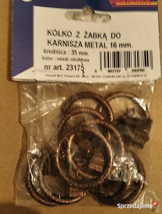 Drążki żabki wsporniki zamknięte zakończenia odcienie brązowego sprzedam