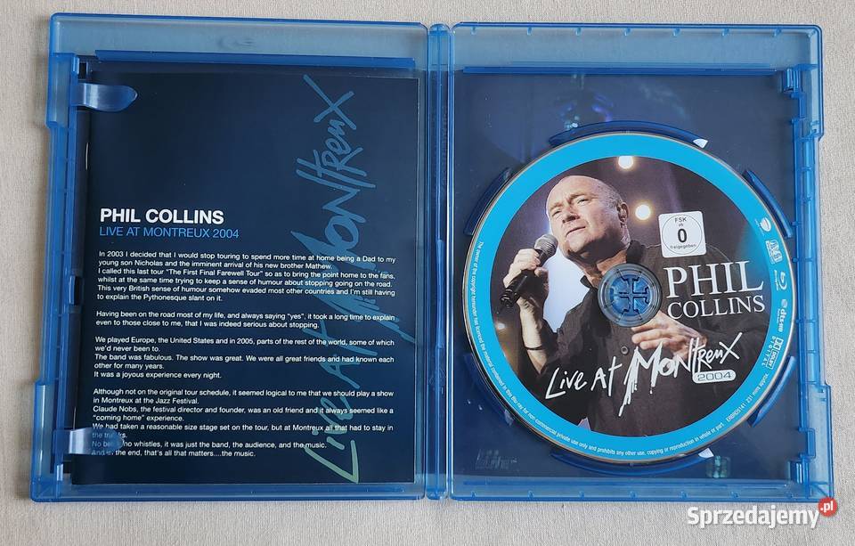 Phil Collins Montreux 2004 koncert bluray Warszawa