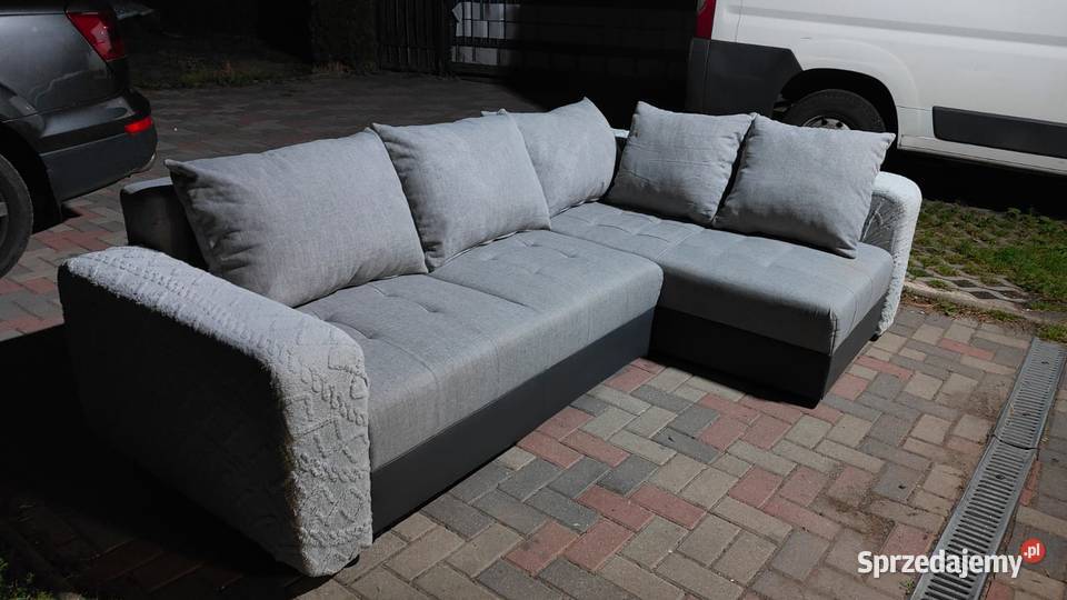 Elegancki Zadbany Narożnik z Funkcją Spania i Meble Zgorzelec sprzedam