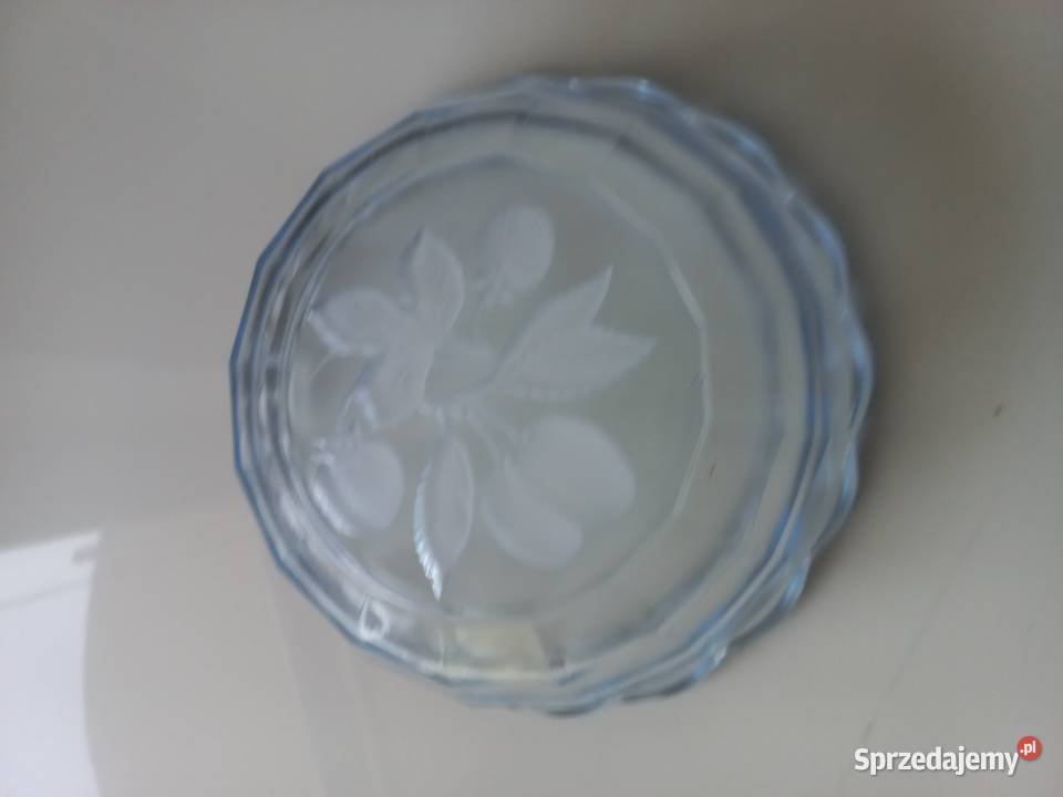 Misa szklana niebieska Art Deco Toruń sprzedam