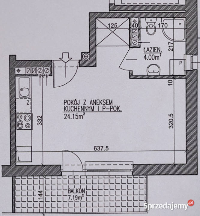 Ogłoszenie mieszkanie 28m2 1pok Lublin