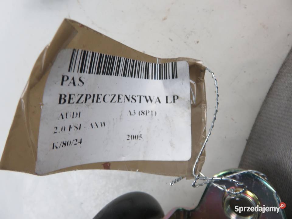 PAS LEWY PRZEDNI AUDI A3 8P 8P3857705 osobowe