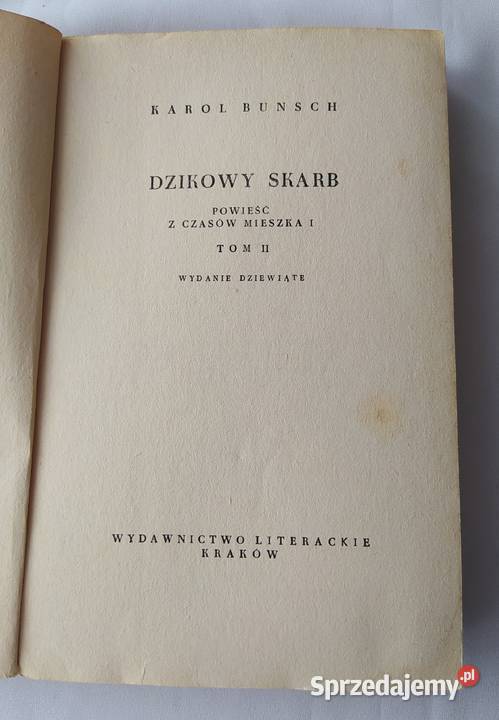 DZIKOWY SKARB Karol Bunsch TOM 1 i 2 Hajnówka
