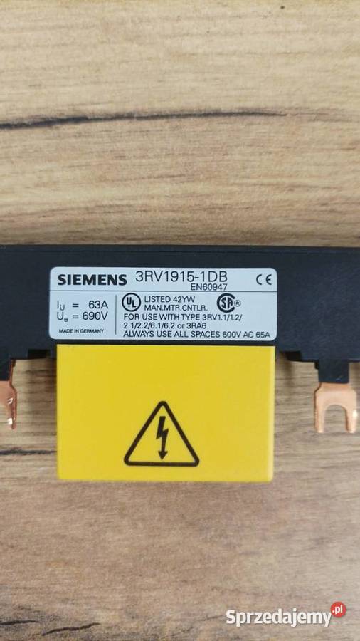 Szyna łączeniowa 3P widełkowa Siemens 3RV19151DB Produkcja Leśna sprzedam