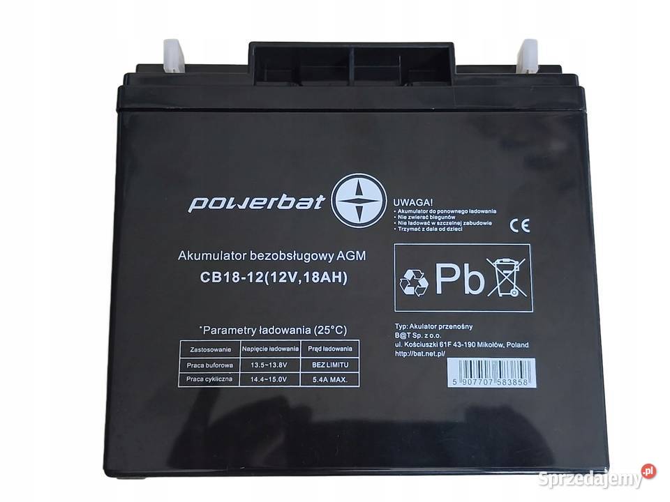 PowerBat CB18 12 12V 18Ah dolnośląskie Jelcz-Laskowice
