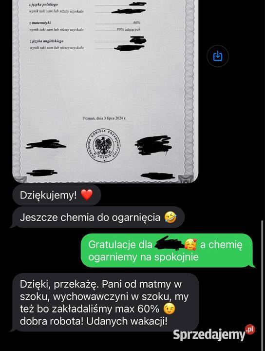Korepetycje Matematyka Chemia Fizyka korki egz