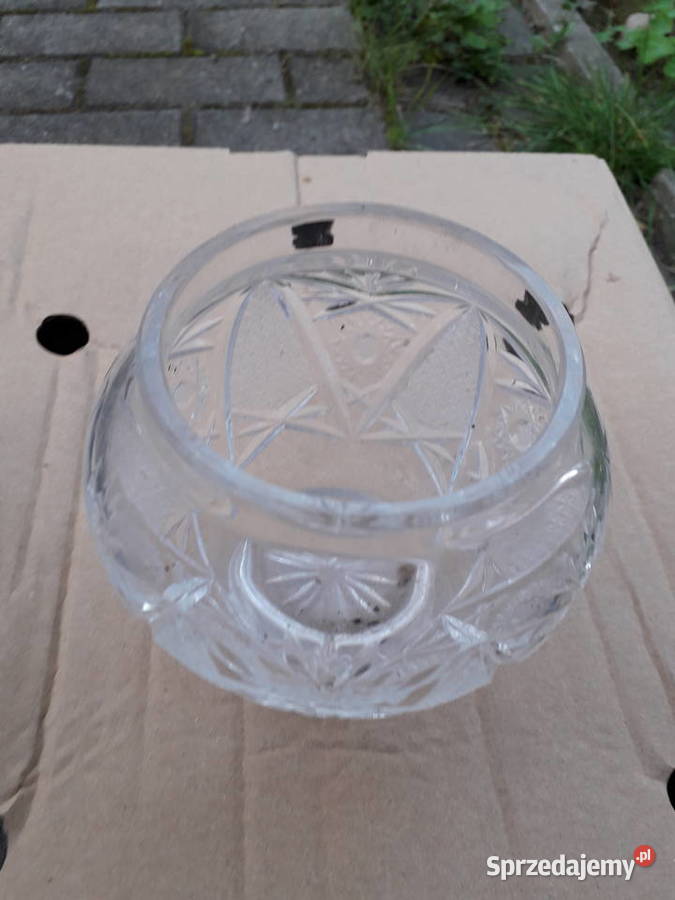 Kryształowa kula pojemnik prl bez ubytków Warszawa sprzedam