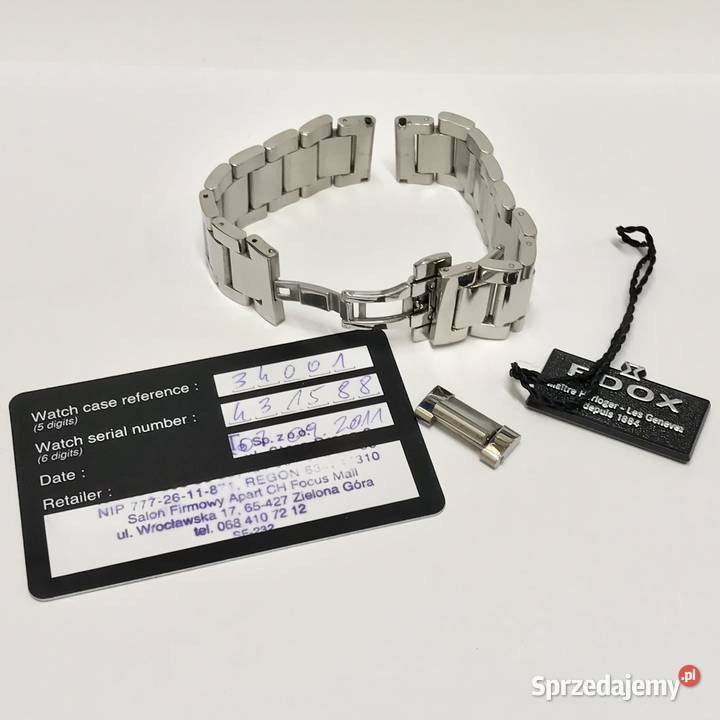 Edox Les Vauberts Day Retrograde komplet box sprzedam