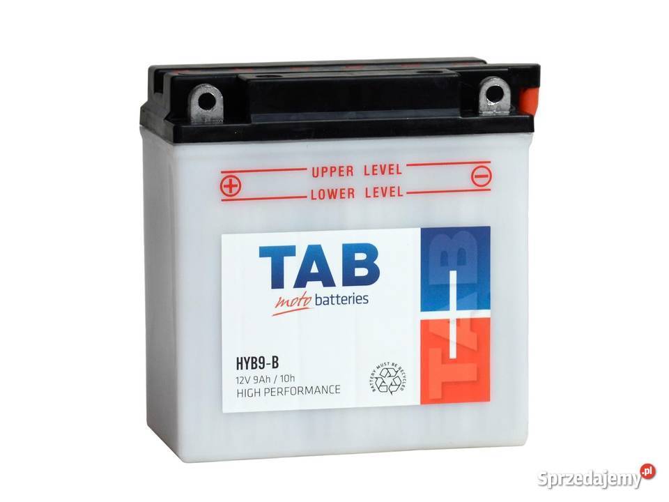 Akumulator motocyklowy TAB YB9B HYB9B 12V 9Ah Olsztyn