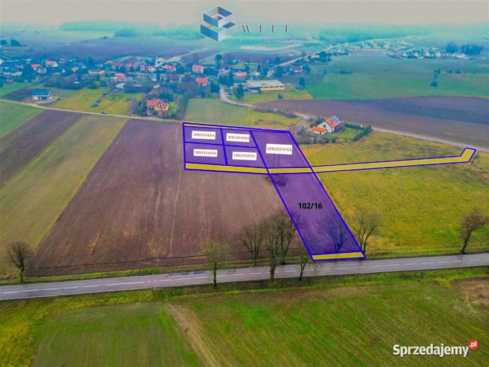 sprzedaży działki 1320m2 Filice gaz Grunty i działki