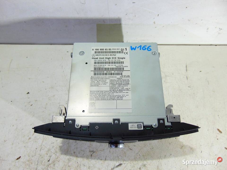 RADIO NAWIGACJA MERCEDES ML W166 A1669006505 Nawigacje fabryczne sprzedam