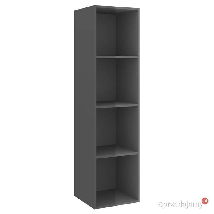 Wisząca szafka TV szara wysoki połysk 37x37x1425 Warszawa sprzedam