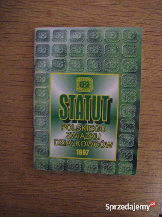 Statut Polskiego Związku Działkowców 1997 Rok wydania 1997 Parczew