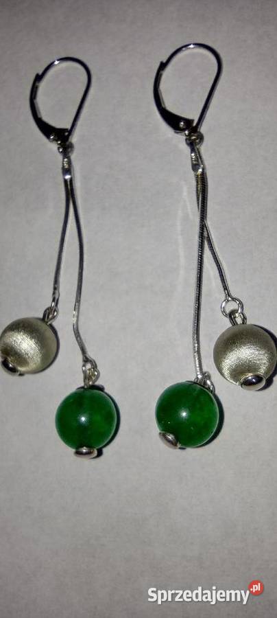 kolczyki żmijki srebro 925 rubin korund kujawsko-pomorskie Bydgoszcz