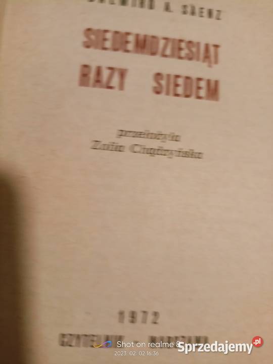 Siedemdziesiąt razy siedem książki pierwsze mazowieckie Warszawa