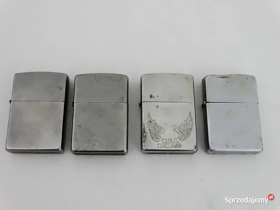 Zapalniczki benzynowe Zippo używane x 4 Biłgoraj