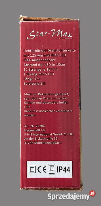 Lampki choinkowe świetlne LED cienki drucik z Chrzanów